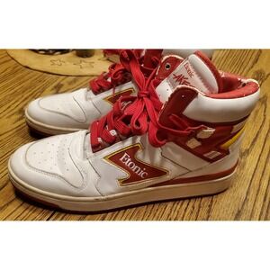 Vintage Etonic Akeem The Dream Hakeem Olajuwon Red White Sneakers Mens Size 10.5